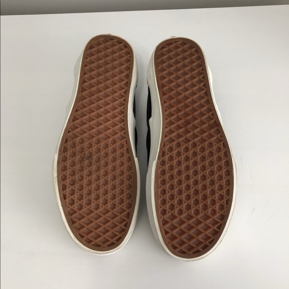 VANS Off the Wall Black Slip Ons Size 8 - Picture 3 of 15